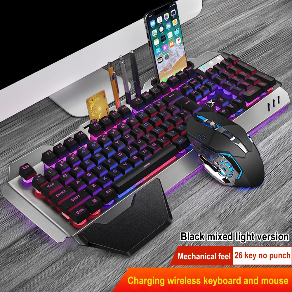 Gaming Keyboard Mouse Combo - K680 لوحة مفاتيح وماوس لاسلكي قابل