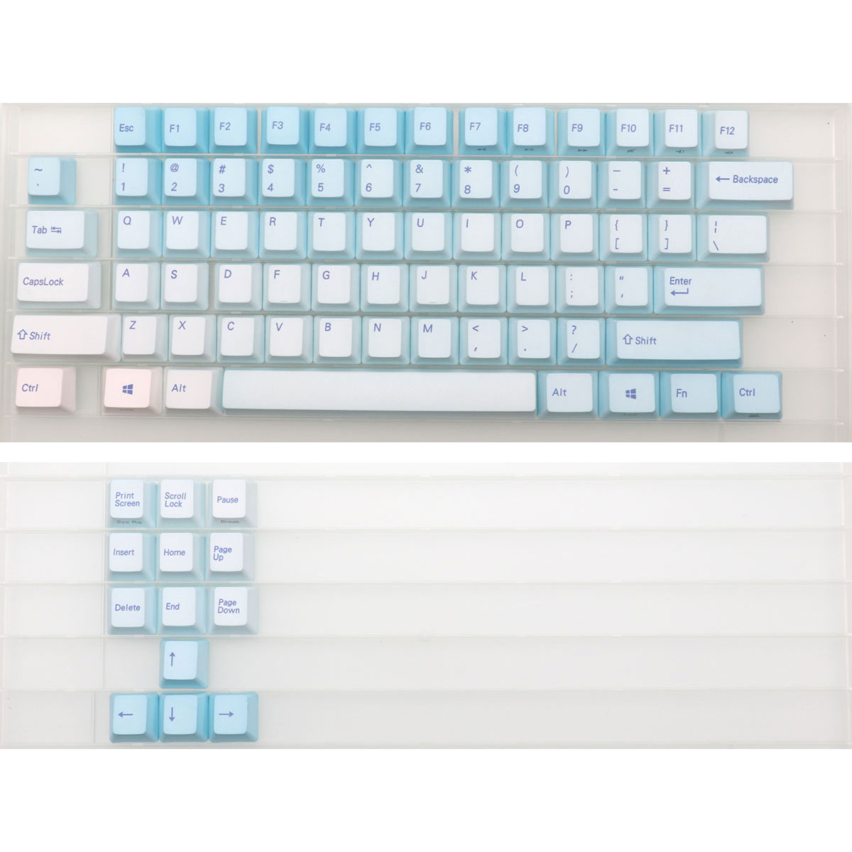 Keyboard Gaming Blue Switch - 87 مفتاحًا من أغطية المفاتيح الزرقاء