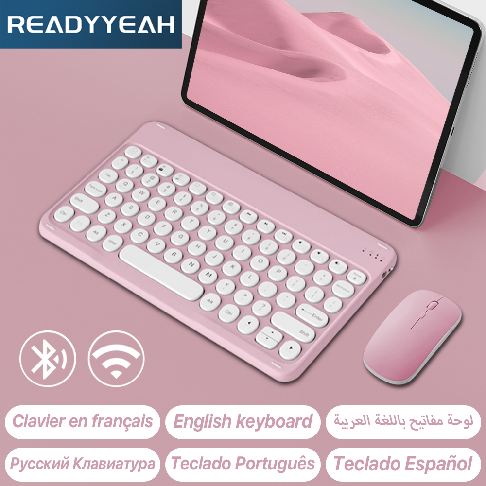 Gaming Keyboard Mouse Wireless - لوحة مفاتيح لاسلكية بلوتوث وماوس لأجهزة