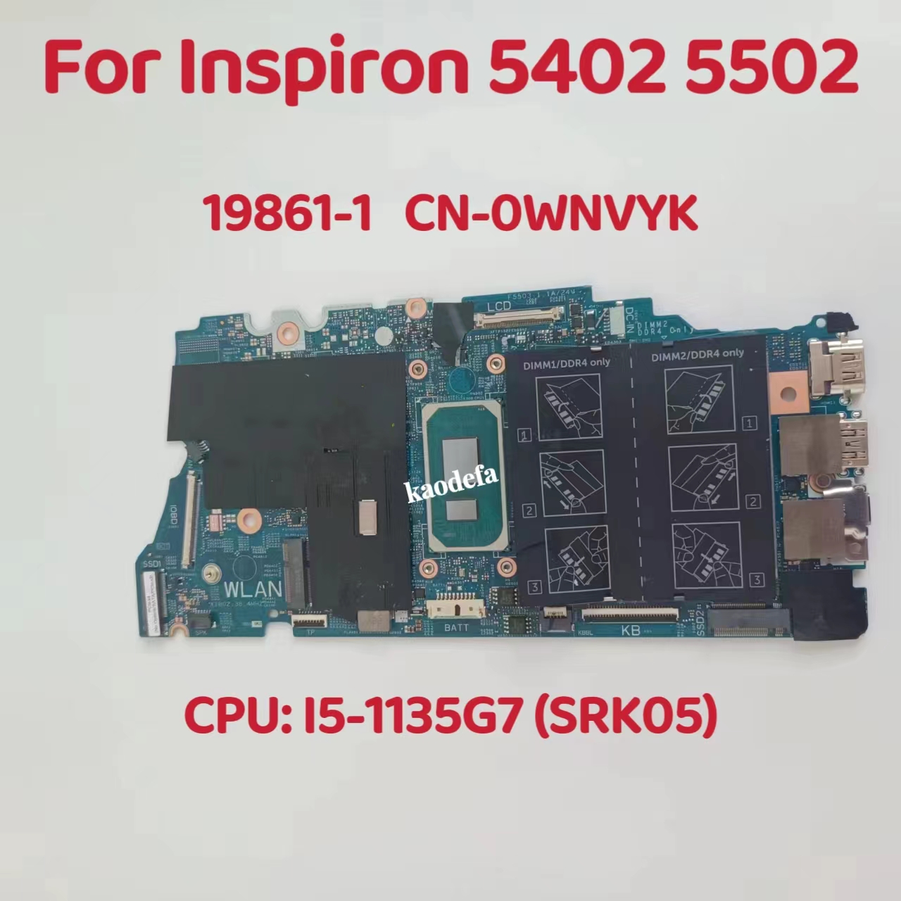 Intel Cpu Core I7 - 19861-1 اللوحة الرئيسية لأجهزة الكمبيوتر المحمول