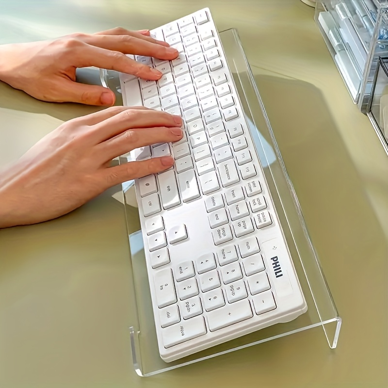 Gaming Keyboard Brand - حامل لوحة مفاتيح أكريليك، منظم سطح