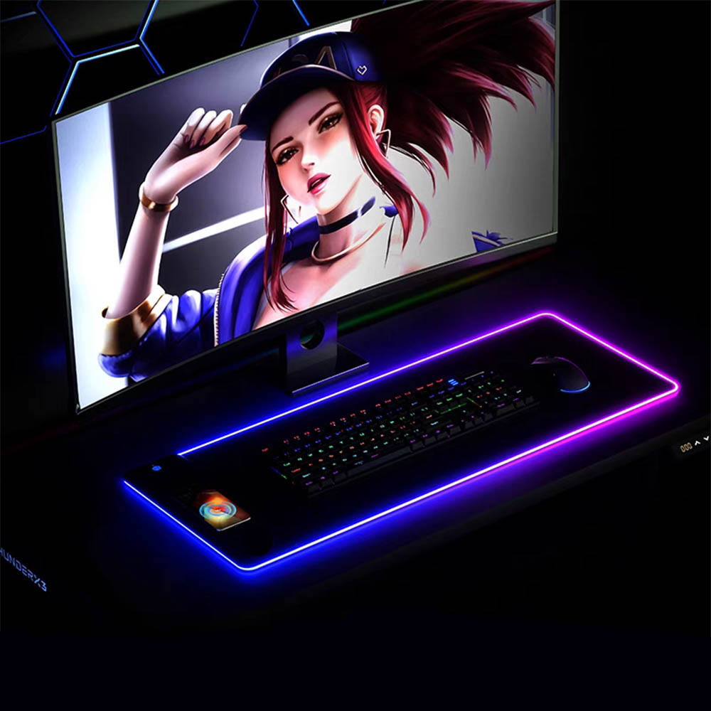 Gaming Keyboard Mouse Wireless - لوحة ماوس RGB مع شاحن لاسلكي