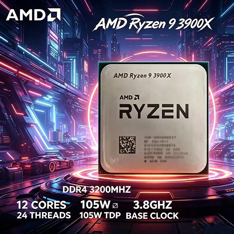 Amd Cpu Ryzen 9 - معالج AMD Ryzen 9 R9 3900X