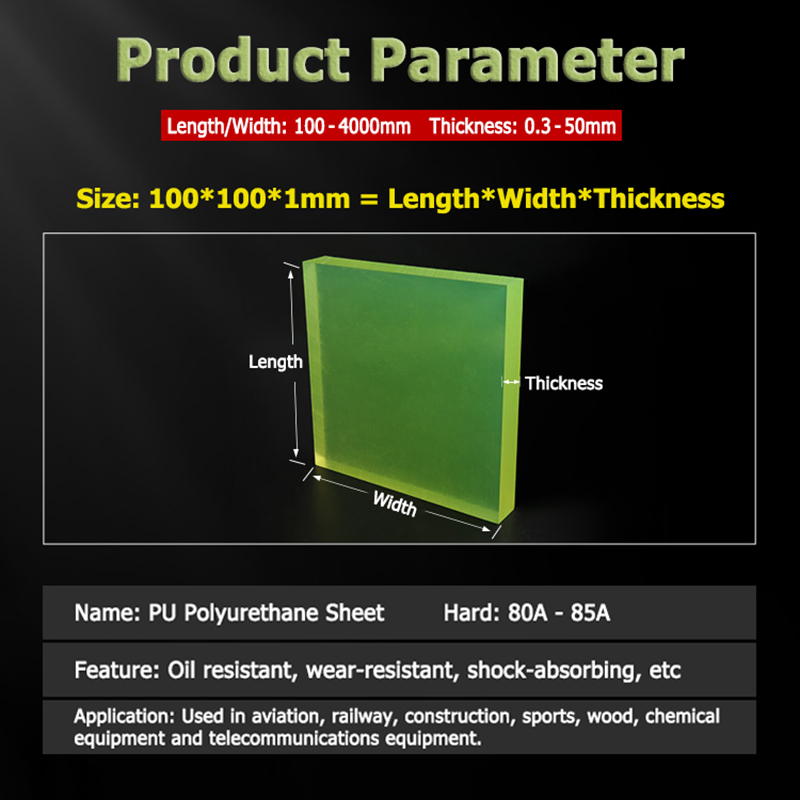 Polyurethane Foam Sheet - لوح بولي يوريثان شفاف أصفر-أخضر، ألواح