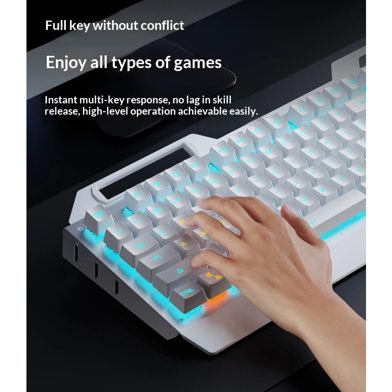 مجموعة لوحة مفاتيح ميكانيكية ل - مراجعة Gaming Keyboard Mouse Combo وسعره