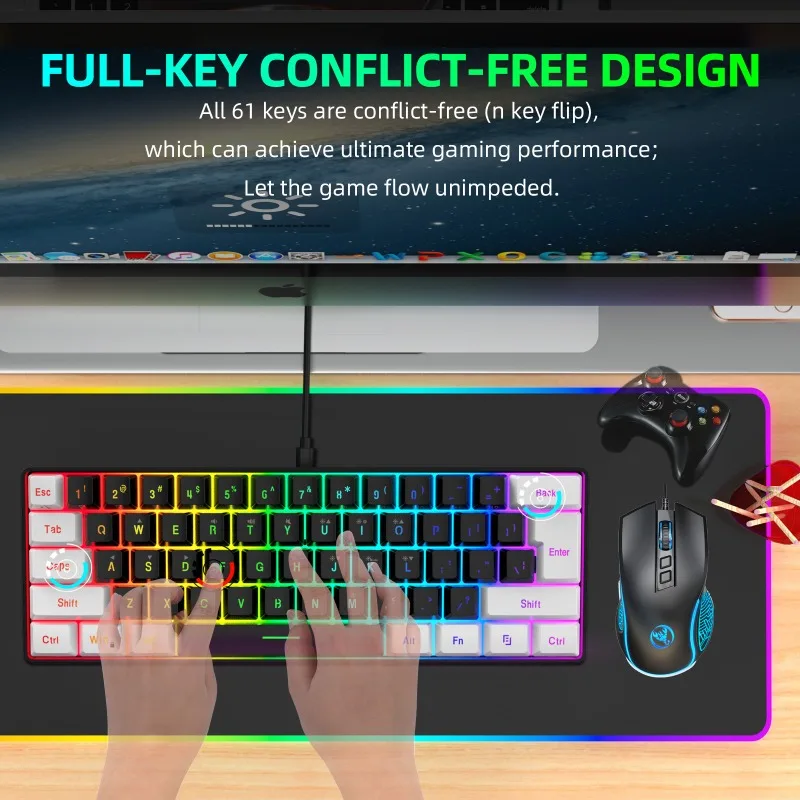 طقم لوحة مفاتيح وماوس للألعاب  - مراجعة Gaming Keyboard Mouse Combo وسعره