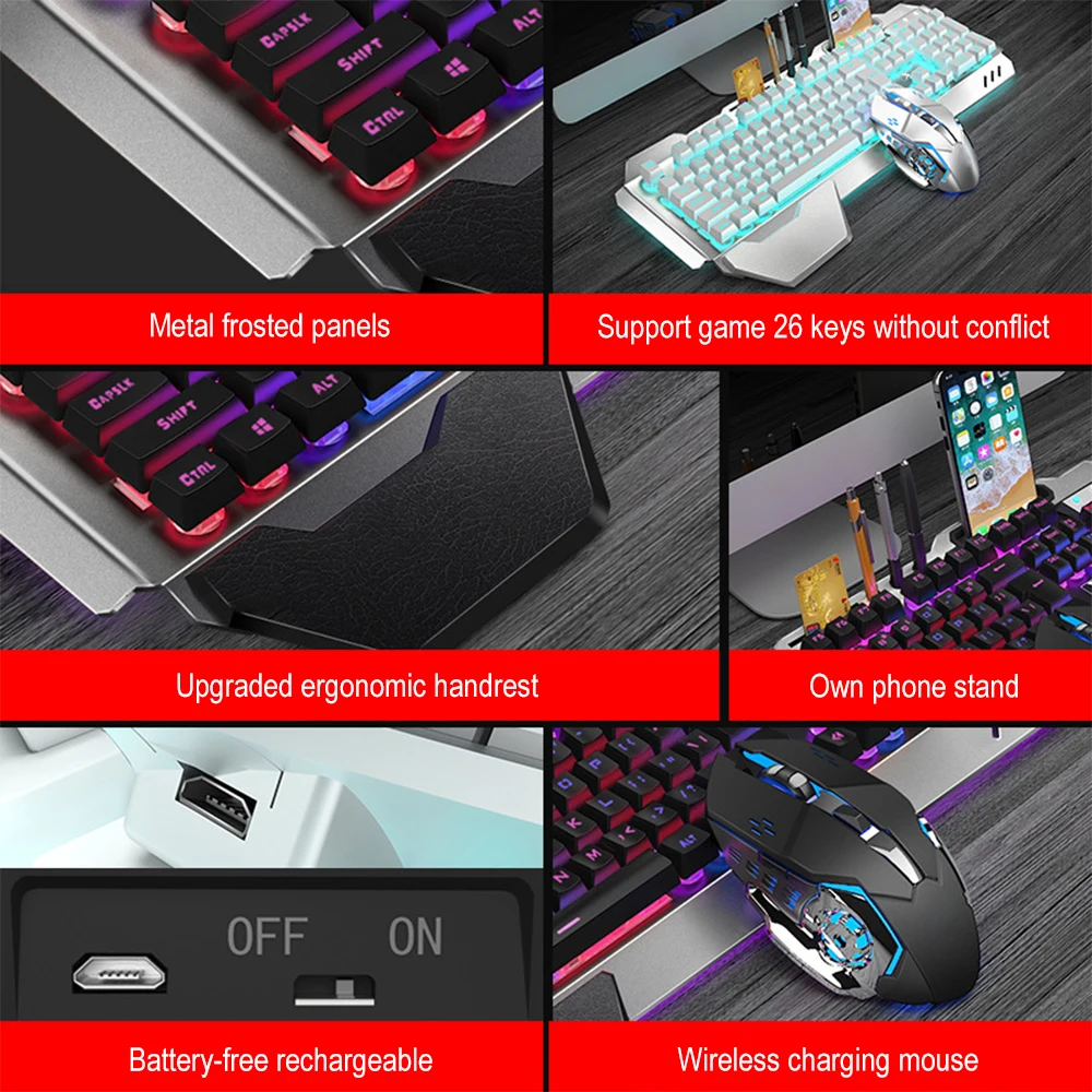 K680 لوحة مفاتيح وماوس لاسلكي  - مراجعة Gaming Keyboard Mouse Combo وسعره