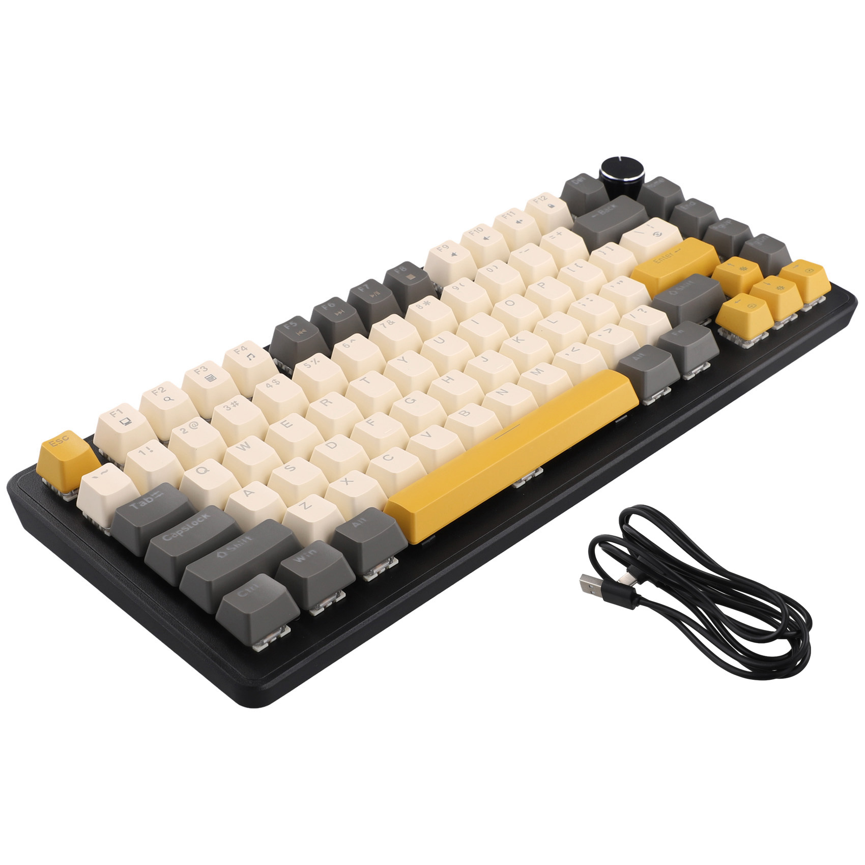 لوحة مفاتيح ألعاب K82 مع مقبض  - مراجعة Keyboard Gaming Blue Switch وسعره