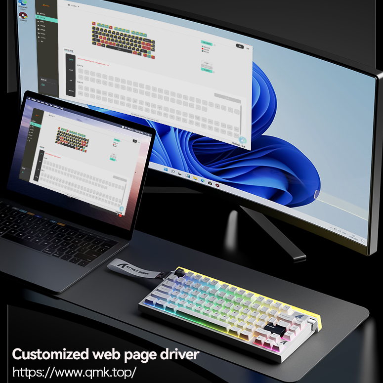 أتك آت شارك، R85 HE، لوحة مفات - مراجعة Gaming Keyboard Hot Swappable وسعره