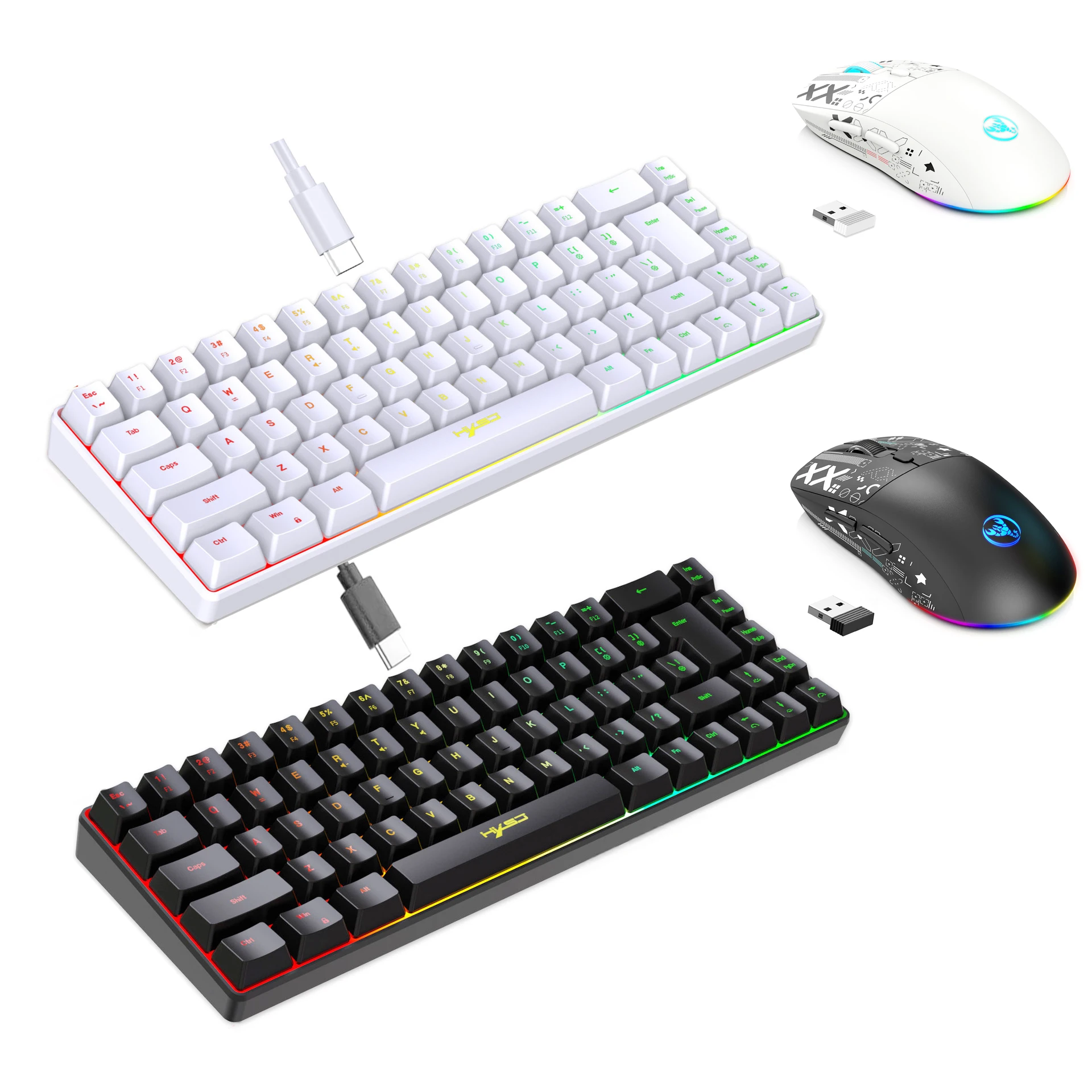 طقم لوحة مفاتيح وماوس مع إضاءة - مراجعة Gaming Keyboard Mouse Combo وسعره