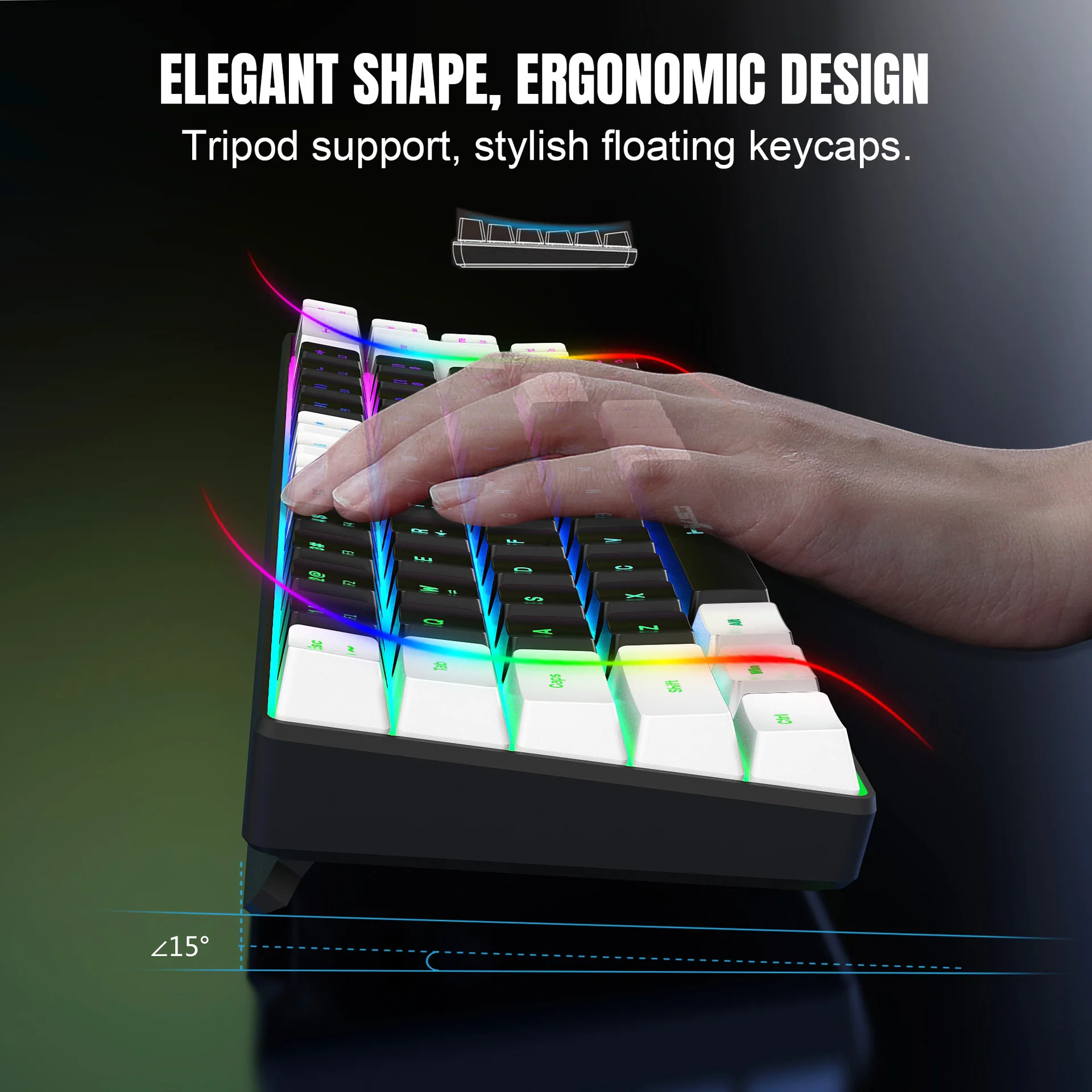 طقم لوحة مفاتيح وماوس مع إضاءة - مراجعة Gaming Keyboard Mouse Combo وسعره