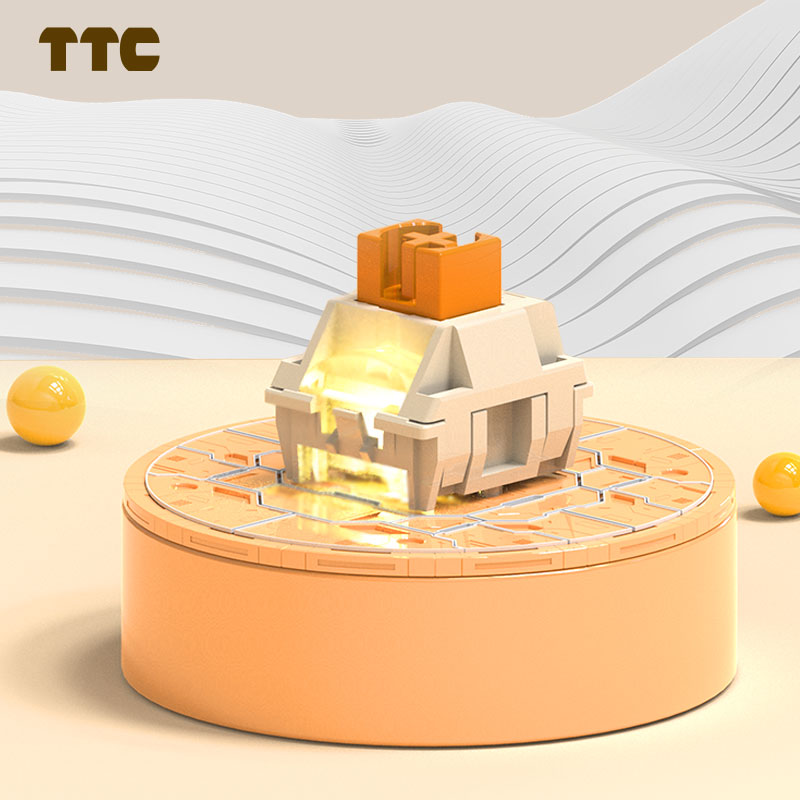 TTC Flame Orange Linear Switch - مراجعة Gaming Keyboard Hot Swappable وسعره