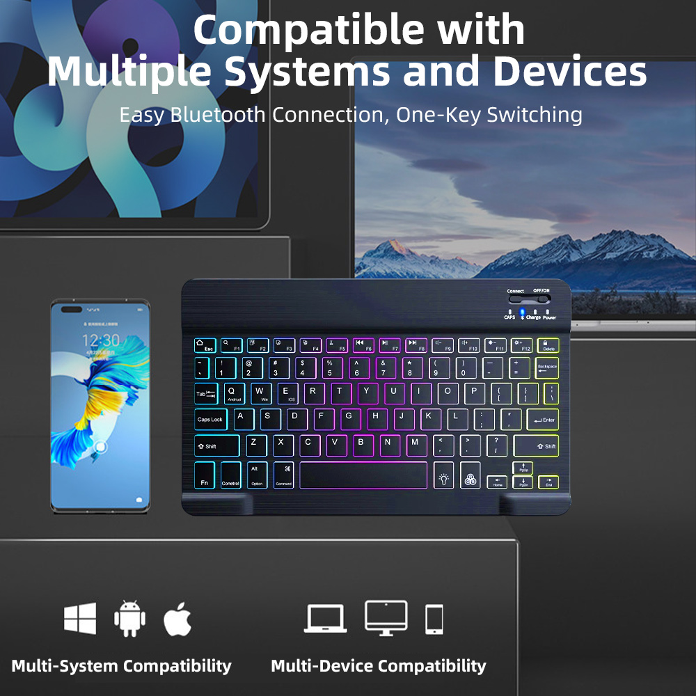 لوحة مفاتيح بلوتوث بإضاءة خلفي - مراجعة Gaming Keyboard Mouse Combo وسعره