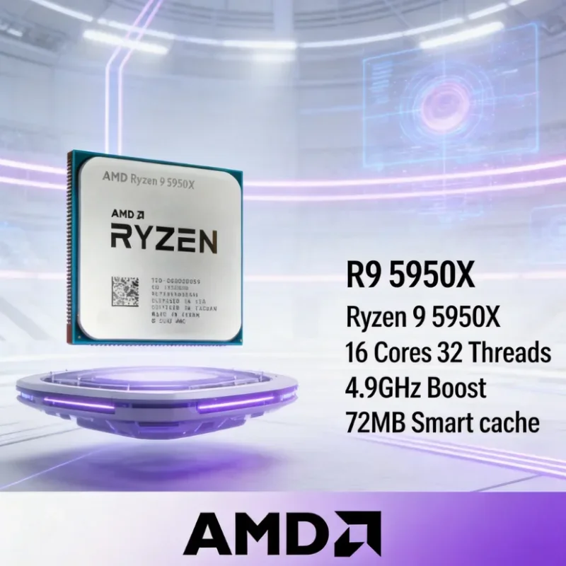 معالج AMD Ryzen 9 5950X R9 595 - مراجعة Amd Cpu Ryzen 9 وسعره