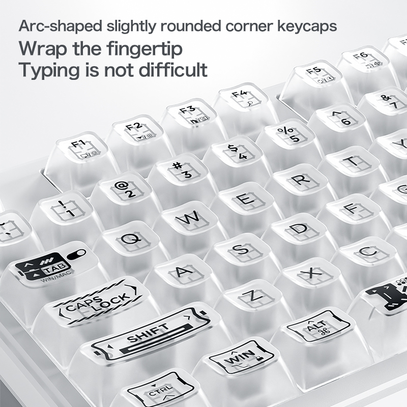 لوحة مفاتيح سلكية شفافة بإضاءة - مراجعة Keyboard Gaming Transparent وسعره